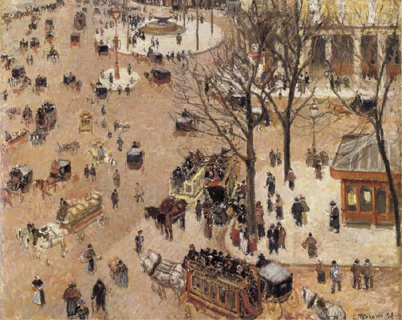 Camille Pissarro La Place du Theatre Franqais china oil painting image
